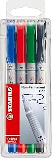 STABILO OHP Pen Soluble OHP Pen - Fine Wallet of 4