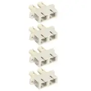 4 Pcs ST to SC Duplex Multi Mode Fiber Optic Optical Coupler Adapter Connector