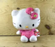 Hello Kitty Plush Large Multicolor White Pink Jumper With Bow 18" New
