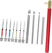 KONTONTY 1 Set Punch Needle Embroidery Kit DIY Cross Stitch Tools for Beginners Durable Punch Needle Tools Set for Personal and Professional Use