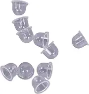 10 Pcs Primer Bulbs | 19mm & 22mm Fuel Primer Pump | Transparent Silicone Carburetor Bulb for Chainsaws, Trimmers, Blowers & Lawn Mowers