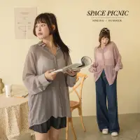 在飛比找蝦皮商城優惠-Space Picnic｜透膚雪紡紗襯衫-6色【C23061