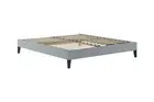 Brosa Slimline Bed Frame (Heron Grey, King), Heron Grey‖Heron Grey, Beds & Bed