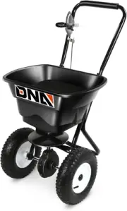 80Lb Walk-Behind Broadcast Spreader 36KG/29L Capacity, Garden Seeder with Wheels