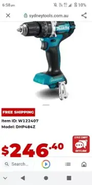 Makita DHP484Z 18V Cordless Brushless Heavy Duty Hammer Driver Drill Bare