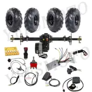 48V 1000W Brushless Motor 34'' Rear Differential Axle Kit Wheel Go Kart Quad ATV