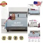 Luxurious Extra Deep Pocket Full Bed Sheet Set – 21" Fitted & Zipper Pillowcases