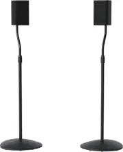 Speaker Stands Pair - Adjustable Height Speaker Stands for Satellite & Bookshelf
