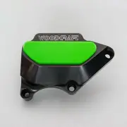 HONDA 2003-2006 CBR 600RR WOODCRAFT CLUTCH COVER ENGINE PROTECTOR - GREEN PLATE