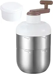 [Generic] Ice Crusher - Small Portable Shaved Ice Maker | Freezer Cube Grinder, Household Snow Cone Maker, Snow Crushers for Hot Days Kitchen Outdoors Use