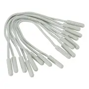 Zipper Pulls Extension Handle Cord, 15 Pack Plastic Puller Extender, Grey