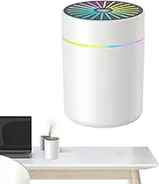 Small Humidifier for Desk, 0.5L Small Plant Humidifier, Lasting Filter Purifier Auto-Off Timer Mister Diffuser for House Travel Nursery Hotel Bathroom