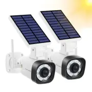 Solar Battery Powered Metal Fake Security Camera, Dummy Cameras, Motion-