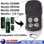 For Merlin+ 2.0 E945M E950 E943 Garage Gate Door Remote Control 433.92mhz AU