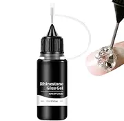 Gem Glue for Nails - 10ml Nail Glue for Charm,Needle Head Nail Design Accessories Charm Decoration Glue for Beginners, Home Travel Nail Salon Use