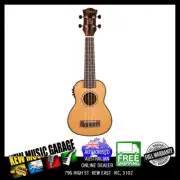 TIKI 22 SERIES SPRUCE SOLID TOP ELECTRO SOPRANO UKULELE WITH HARD CASE NAT GLOSS