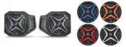 SSV Works Front Speaker Pods With Orange Grills For Polaris Ranger XP 1000 18-22