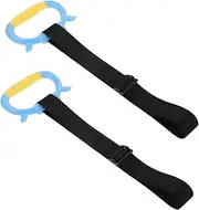 ifundom Toddler Pull up Rings Boys and Girls Gymnastics Equipment Home Fitness Gym Rings Indoor Exercise Toy Baby Training Accessory