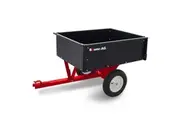 BAUMR-AG 270kg Capacity Metal Dump Cart, for Ride on Mower
