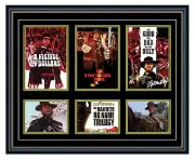 CLINT EASTWOOD SPAGHETTI WESTERNS THE GOOD THE BAD & THE UGLY FRAMED MEMORABILIA