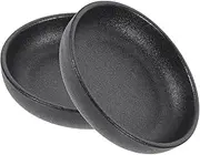 Hoement 2Pcs Seasoning Dish Round Dipping Plates for Soy Sauce Condiments and Appetizers Microwave and Dishwasher Safe Elegant Matte Design