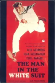 Modern FILM POSTER Postcard: The Man in the White Suit (Alec Guinness)