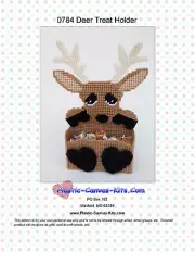 Deer Treat Holder- Plastic Canvas Pattern or Kit