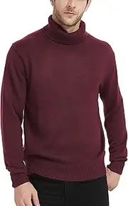 [Kallspin] Turtleneck Men's Long-Sleeved Jumper Made of Merino Wool Blend