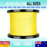 Yellow Braid Fishing Line Spectra 6 10 15 20 30 40 50lb 80lb 150m 300m 500m 1000