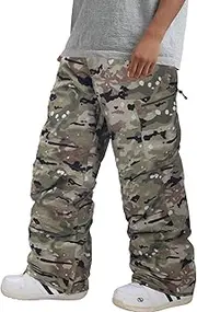 [GSOU SNOW] Mens Ski Pants Women Snowboard Pant Waterproof Windproof Warm Insulated Outdoor Snow Winter Sports