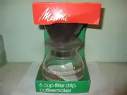 Melitta vintage 6-cup drip coffee maker (SCM-6/4) 1980's, NOS