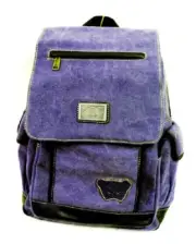 PURPLE CANVAS BACKPACK..17.5"H X 13"W Muli-purpose school travel hiking