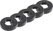 X AUTOHAUX Universal Oil Seal TC Double Lip W Steel Spring Seal Ring Rotary Shaft Seal 30x62x12mm High Pressure NBR Rubber Black 5pcs