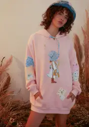 [Dolls Kill x Holly Hobbie] My Favorite Hobbie Oversized Hoodie