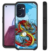 FUSION For OnePlus Nord N300 5G Case Hybrid Phone Cover DRAGON RED