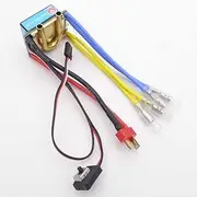 Toy Accessories 1PC Brushed ESC 480A 80A Speed Controller Water Cooling Compatible with 540 550 775 Brush Motor RC Boat Marine Tug Bait Wood Toy Boat ROV (Color : T Plug)