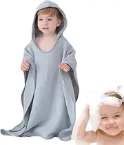 Hooded Towel for Kids, Toddler Shower Pool Beach Towel, Super Absorbent Cotton Shower Pool Beach Towe Bath Wrap Pool Poncho for Boys Girls