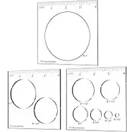 inBovoga 3 Pcs Router Templates for Woodworking, Circle Jig Router Template Jig Kit, Circle Inlay Template Decorative