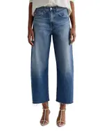 Ag Hattie High Rise Crop Barrel Leg Jeans in Gemini
