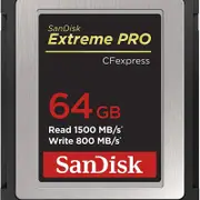 SanDisk CF Card Extreme PRO 64 GB CFexpress Type B Card for 4K VIDEO 1500MB/s SDCFE-064G