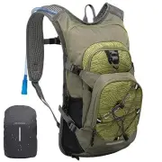 Hydration Backpack 18L with Water Bladder 2L/3L Hiking 2L Bladder Olive Green