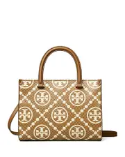 Tory Burch T Monogram Embossed Square Tote