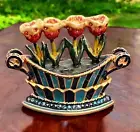 Jay Strongwater Estee Lauder Tulip Quartet Pleasures Solid Perfume Compact