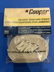 Vintage Cooper NOS Elastic Shinguard Straps Shin Guard SG1 Ice Hockey