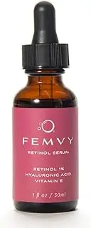 [FEMVY] Advanced Retinol 1% Serum with Hyaluronic Acid & Vitamin E - 30ml Anti-Aging Formula for Fine Lines, Wrinkles, and Acne Control