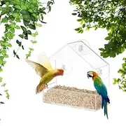 Window Bird Feeder with Strong Suction Cups, Clear Window Bird Feeder for Outside, Outdoor Bird Feeders, Transparent Bird House, Wild Bird Watching Gift, Garden Decor
