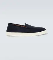 [Giorgio Armani] Giorgio Armani Galleria 3 suede loafers AU 7 blue