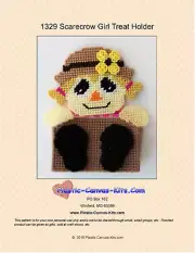 Scarecrow Girl Treat Holder- Plastic Canvas Pattern or Kit