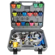 30PCS Coolant Pressure Tester & Vacuum Refill Kit,Radiator Pump Pressure Tester
