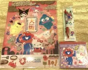 Hello Kitty Expo Clear File Ballpoint Pen Memo Pad 3 Pcs #32aa62